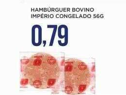 Hambúrguer bovino império congelado