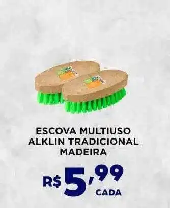 Bahamas Mix Escova multiuso alkin tradicional madeira oferta