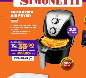 Fritadeira air fryer mondial
