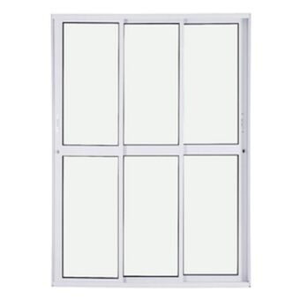 Leroy Merlin Porta de correr alumínio branco 2,10x1,50m linha nobre crv oferta