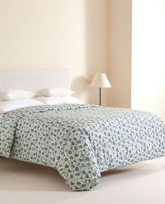 ZARA HOME Capa de edredão com estampado de flores e ramos oferta