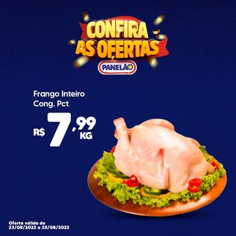 Panelão Frango Inteiro cong. pct 1kg oferta