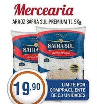 Central Supermercados Arroz Safra Sul Premium T1 5kg oferta
