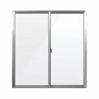Janela de correr de alumínio 2 folhas vidro liso 80x80 cm - aluvid 