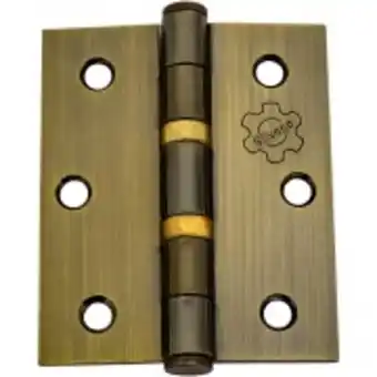 Dobradiça de canto aço carbono oxidado 3" x 2.1 2" com anel de...