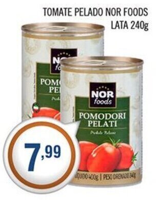 Tomate Pelado Nor Foods lata 240g