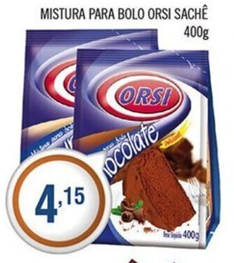 Mistura para bolo Orsi sache 400g