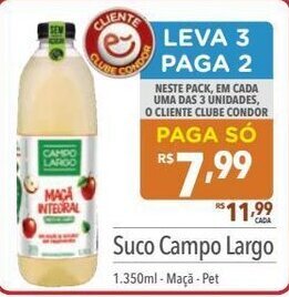 Supermercados Condor Suco Campo Largo 1.350ml oferta