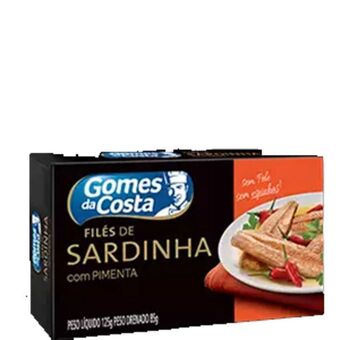 Extrabom Supermercados File sardinha gomes da costa 125g pimenta oferta
