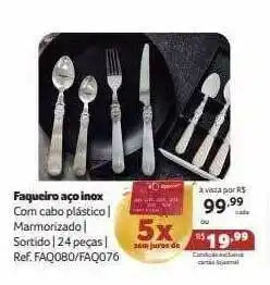 Faqueiro aço inox