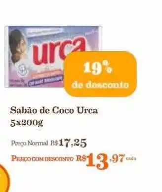 Mercadinhos São Luiz Sabão de coco urca 19% de desconto oferta