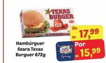 Semar Supermercado Hambúrguer seara texas burguer oferta