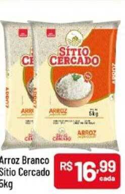 Supermercados Goes Arroz branco sítio cercado oferta