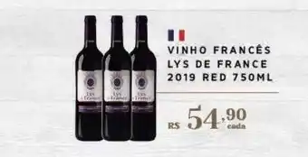 Empório Bahamas Vinho francês lys de france 2019 red oferta