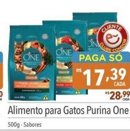 Alimento para gatos Purina One 500g
