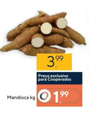 Coop Mandioca 1kg oferta