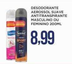 Apoio Mineiro Desodorante aerossol suave antitranspirante masculino ou feminino oferta