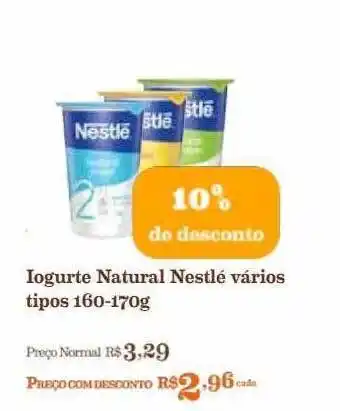 Mercadinhos São Luiz Iogurte natural nestlé varios tipos 10% de desconto oferta