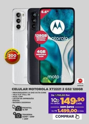 Celular motorola xt2221 2 g52 128gb