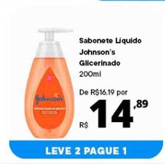 Supermercados Baklizi Sabonete liquido johnson's glicerinado oferta