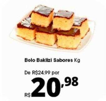 Supermercados Baklizi Bolo baklizi sabores kg oferta