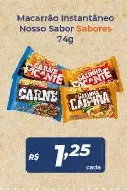 Atakarejo Macarrão instantâneo nosso sabor sabores oferta