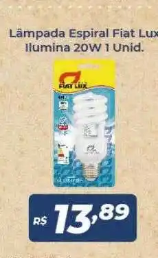 Atakarejo Lâmpada espiral fiat lux ilumina 20w 1 oferta
