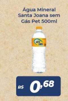 Agua mineral santa joana sem gas