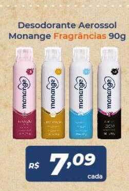 Atakarejo Desodorante aerossol monange fragrâncias oferta