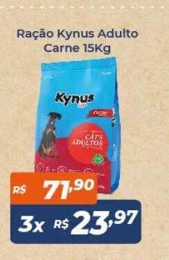 Atakarejo Ração kynus adulto carne oferta