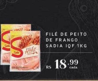 Empório Bahamas Filé de peito de frango sadia iqf oferta