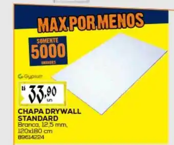 Chapa drywall standard