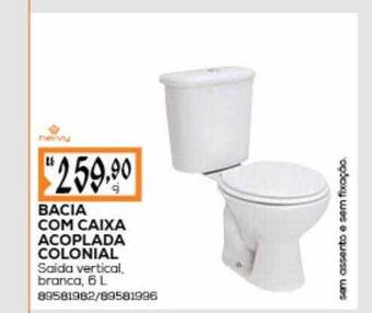 Obramax Bacia com caixa acoplada colonial oferta