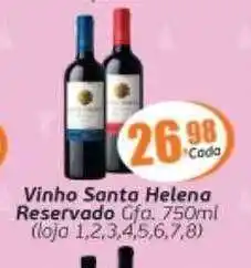 Supermercados Archer Vinho santa helena reservado oferta