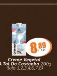 Supermercados Archer Creme vegetal a tal da castanha oferta