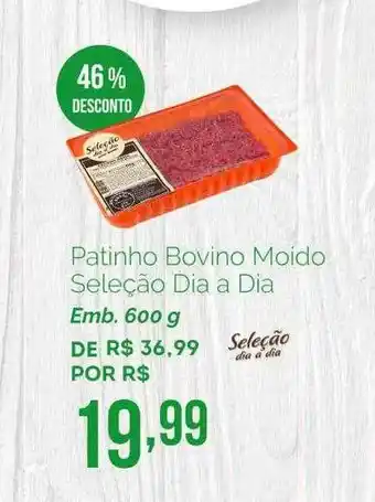Oba Hortifruti Patinho bovino moído seleção dia a dia 46% desconto oferta