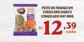Bahamas Supermercados Peito de frango em cubos grelhado e congelado nat oferta