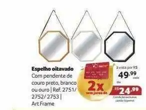 Espelho oitavado art frame