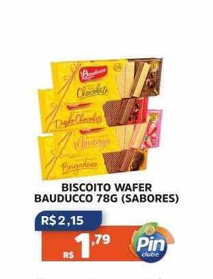 Pinheiro Supermercado Biscoito wafer bauducco sabores oferta