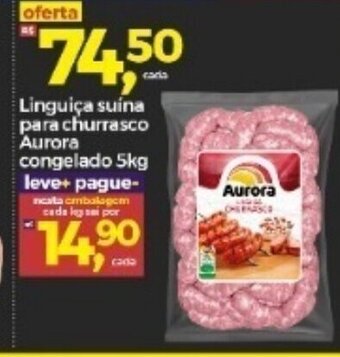 Frangolândia Linguica Suina Para Churrasco Aurora cong. 1kg oferta