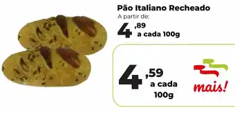 Peruzzo Pão italiano recheado (a cada 100g) a partir de: oferta