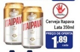 Higa's Supermercado Cerveja Itaipava lata 350ml oferta
