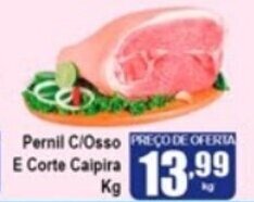 Higa's Supermercado Pernil c/Osso e Corte Caipira 1kg oferta