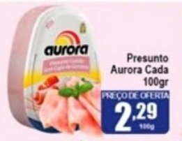 Higa's Supermercado Presunto Aurora Cada 100g oferta