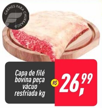 Frangolândia Capa de file bovina peca vacuo resfriada 1kg oferta