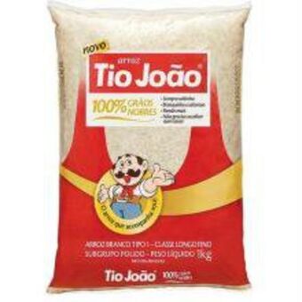 Angeloni Arroz branco tio joão 1kg oferta
