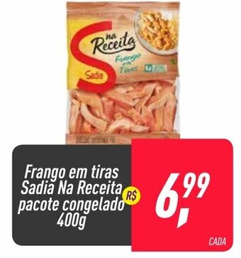 Frangolândia Frango em tiras Sadia Na Receita pacote congelado 400g oferta