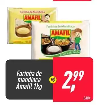 Frangolândia Farinha de mandioca Amafil 1kg oferta
