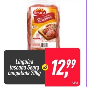 Frangolândia Linguica Toscana Seara congelada 700g oferta