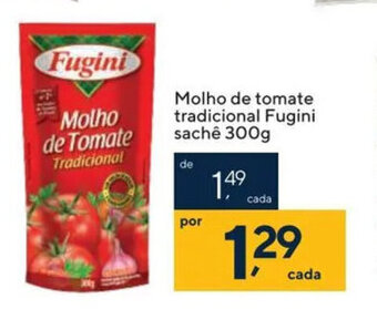 Coop Molho de tomate Tradicional Fugini Sache 300g oferta